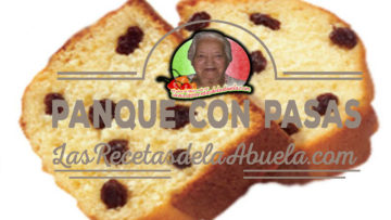 Panque de Natas con Pasitas