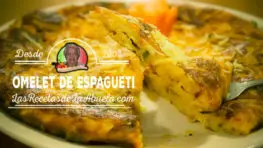 Omelet de Espagueti - Las Recetas de La Abuela