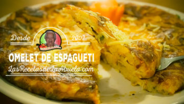 Omelet de Espagueti - Las Recetas de La Abuela