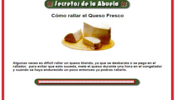 Como rallar el queso